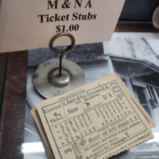 M&NA Railroad ticket